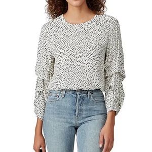 Fifteen Twenty ruched sleeve top